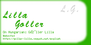 lilla goller business card